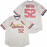 Cardinals 52 Michael Wacha Gray Throwback Jersey,baseball caps,new era cap wholesale,wholesale hats